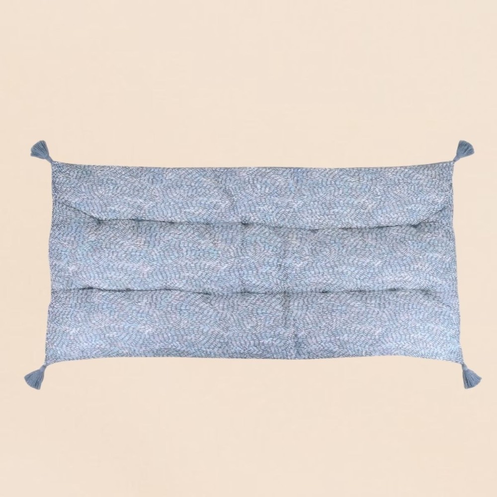 Coussin matelas bleu anti UV 120x60cm | Hashtag Déco