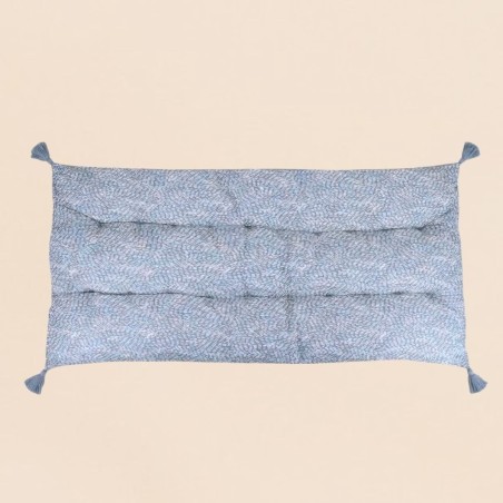 Coussin matelas bleu anti UV 120x60cm | Hashtag Déco