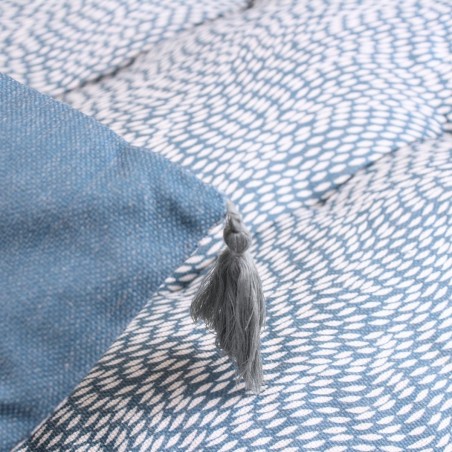 Coussin matelas bleu anti UV 120x60cm | Hashtag Déco
