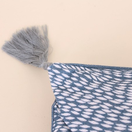 Coussin matelas bleu anti UV 120x60cm | Hashtag Déco