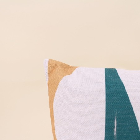 Coussin déperlant lin coloré 30x50cm | Hashtag Déco