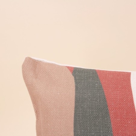 Coussin effet lin coloré anti-UV 30x70cm | Hashtag Déco