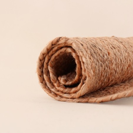 Tapis rectangulaire en jute beige 120x170cm | Hashtag Déco