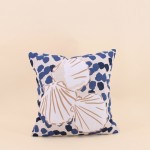 Coussin coton imprimé coquillages 40x40 cm | Hashtag Déco