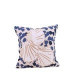 Coussin coton imprimé coquillages 40x40 cm | Hashtag Déco