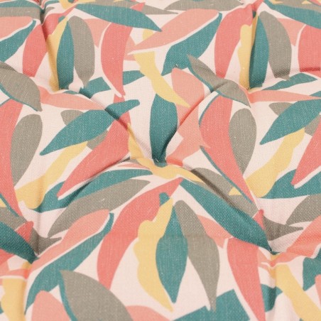 Coussin sol lin déperlant coloré 60x60cm | Hashtag Déco