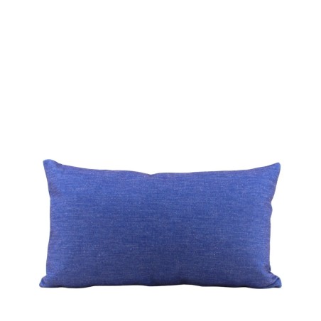 Coussin extérieur tissu bleu 30x50cm | Hashtag Déco