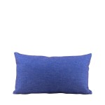 Coussin extérieur tissu bleu 30x50cm | Hashtag Déco