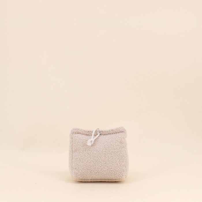 Bloque porte tissu bouclette beige | Hashtag Déco