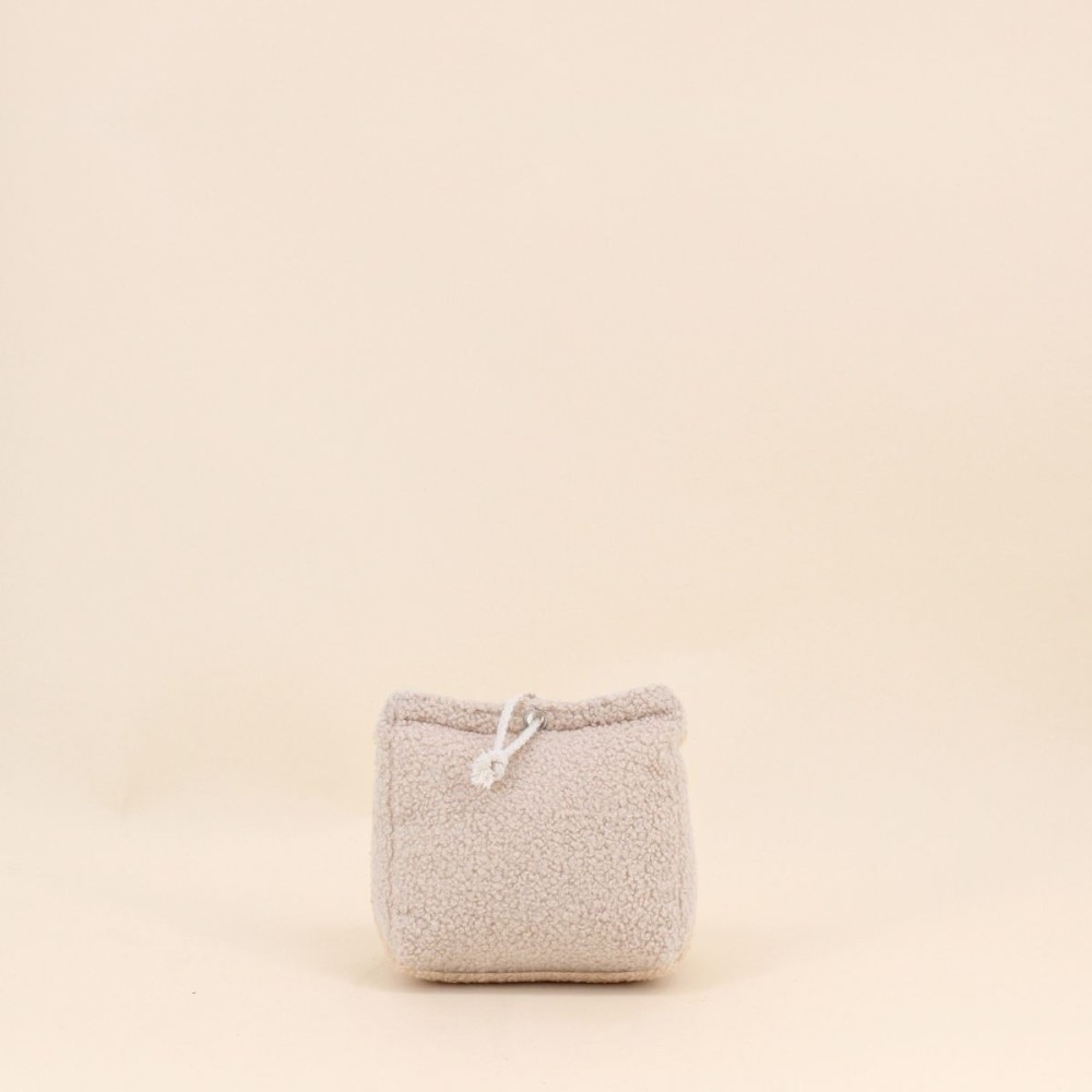 Bloque porte tissu bouclette beige | Hashtag Déco