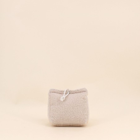 Bloque porte tissu bouclette beige | Hashtag Déco