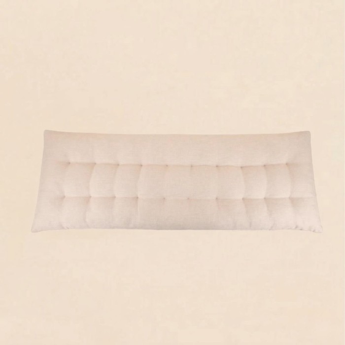 Coussin banc effet lin gris 120x40cm | Hashtag Déco