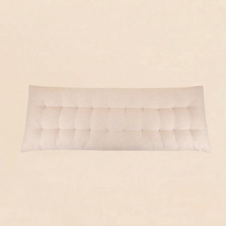 Coussin banc effet lin gris 120x40cm | Hashtag Déco