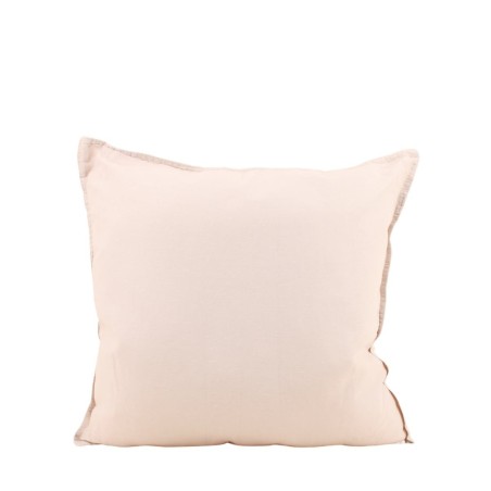 Coussin blanc en lin 45x45cm élégant | Hashtag Déco