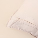 Coussin blanc en lin 45x45cm élégant | Hashtag Déco