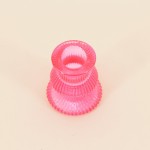 Set 5 bougeoirs verre rose élégants | Hashtag Déco