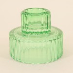 Set 5 bougeoirs en verre vert sérénité | Hashtag Déco