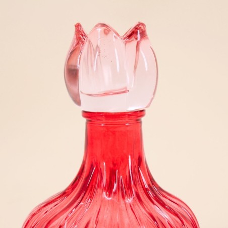 Set de 4 bougeoirs fleurs en verre coloré | Hashtag Déco