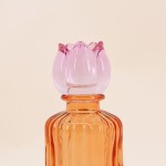 Set de 4 bougeoirs fleurs en verre coloré | Hashtag Déco