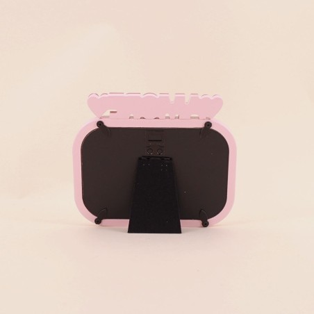 Cadre photo AMORE rose/rouge en verre 10x15cm | Hashtag Déco