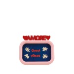 Cadre photo AMORE rose/rouge en verre 10x15cm | Hashtag Déco