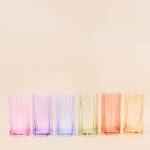 Set de 6 verres colorés en verre | Hashtag Déco