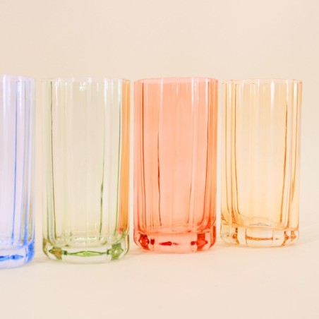 Set de 6 verres colorés en verre | Hashtag Déco