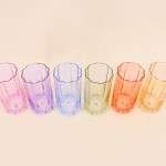 Set de 6 verres colorés en verre | Hashtag Déco