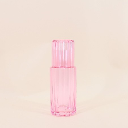 Carafe en verre coloré avec verre assorti | Hashtag Déco