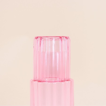 Carafe en verre coloré avec verre assorti | Hashtag Déco