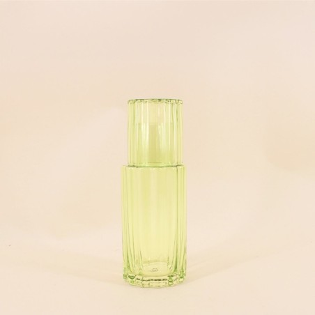 Carafe en verre coloré avec verre assorti | Hashtag Déco