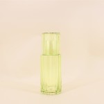 Carafe en verre coloré avec verre assorti | Hashtag Déco