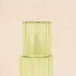 Carafe en verre coloré avec verre assorti | Hashtag Déco