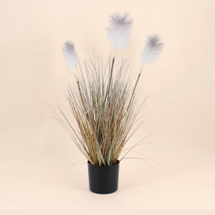Plante artificielle plumets beige 68cm | Hashtag Déco