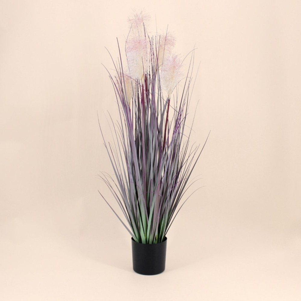 Plante artificielle graminées violettes 91cm | Hashtag Déco
