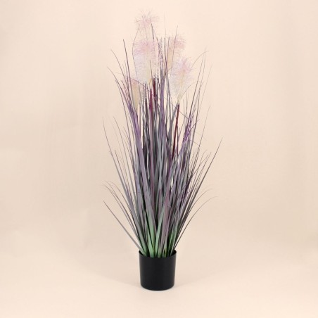 Plante artificielle graminées violettes 91cm | Hashtag Déco