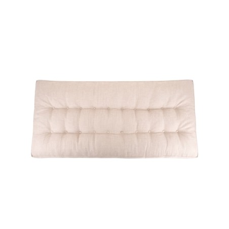 Matelas effet lin gris 60x120 déperlant & anti-UV | Hashtag Déco