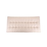 Matelas effet lin gris 60x120 déperlant & anti-UV | Hashtag Déco