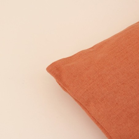 Coussin banc effet lin terracotta 120x40cm | Hashtag Déco