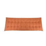 Coussin banc effet lin terracotta 120x40cm | Hashtag Déco
