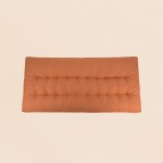 Matelas effet lin déperlant terracotta 60x120 | Hashtag Déco