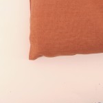 Matelas effet lin déperlant terracotta 60x120 | Hashtag Déco