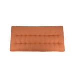 Matelas effet lin déperlant terracotta 60x120 | Hashtag Déco
