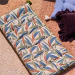 Coussin extérieur feuillage vert 60x120cm en tissu | Hashtag Déco