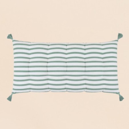 Matelas exterieur rayé 60x120cm en tissu | Hashtag Déco
