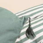 Matelas exterieur rayé 60x120cm en tissu | Hashtag Déco