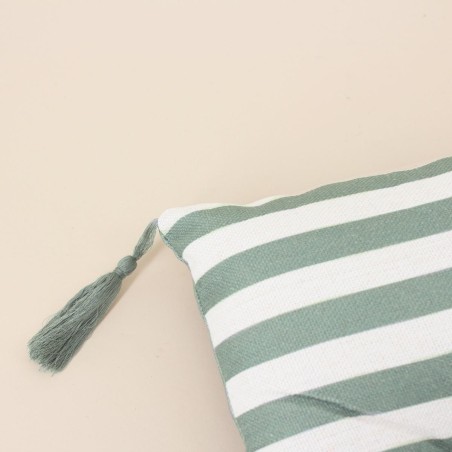 Matelas exterieur rayé 60x120cm en tissu | Hashtag Déco