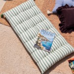 Matelas exterieur rayé 60x120cm en tissu | Hashtag Déco