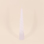 Bougie cône torsadé paraffine 30cm élégante | Hashtag Déco