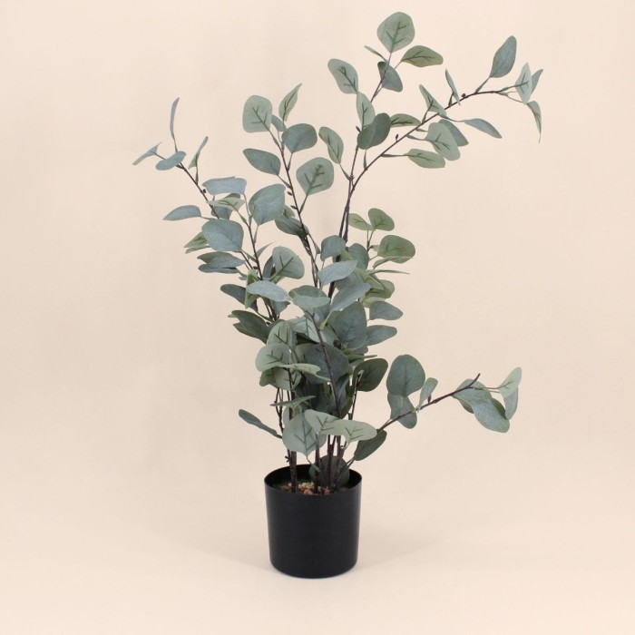 Eucalyptus artificiel vert 76cm en plastique | Hashtag Déco
